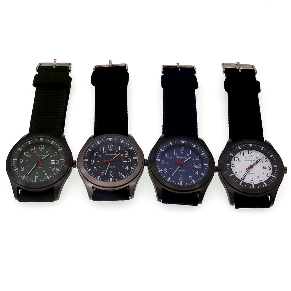 Canvas Strap Watch - Luksusowy męski zegarek kwarcowy, sportowy, casualowy,