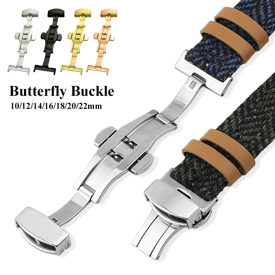 Klamra do zegarka ze stali nie – Butterfly Clasp Deployant recenzja i cena