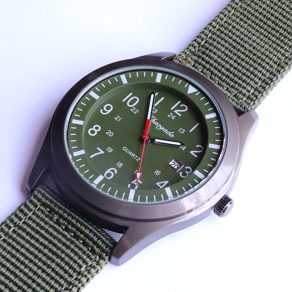 Luksusowy męski zegarek kwarco – Canvas Strap Watch recenzja i cena