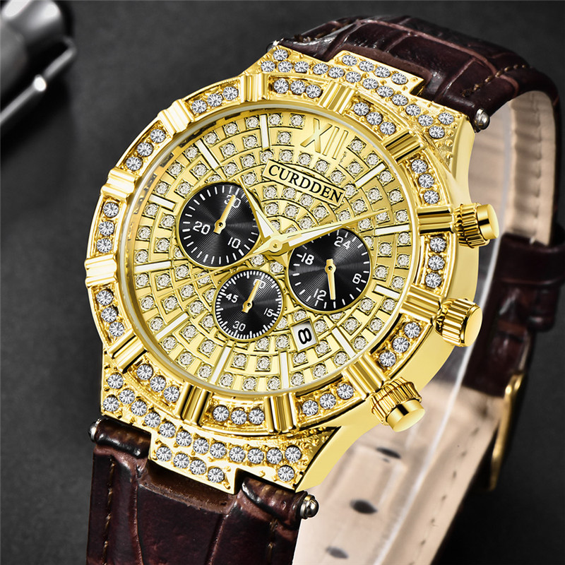 Męskie oryginalne zegarki mark – Leather Watch Band Men recenzja i cena