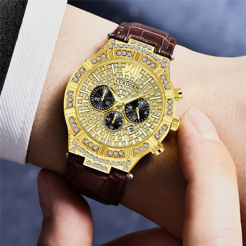 Męskie oryginalne zegarki mark – Leather Watch Band Men recenzja i cena