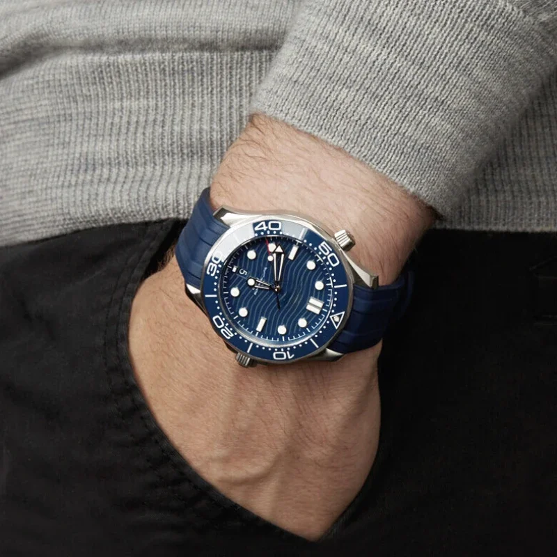 20mm zakrzywiony koniec gumowy – Omega Watch Seamaster recenzja i cena
