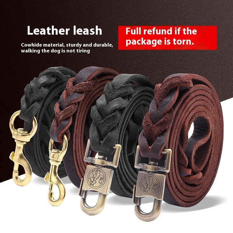 Smycz dla psa z prawdziwej skó – Leather Strap Quick Release recenzja i cena