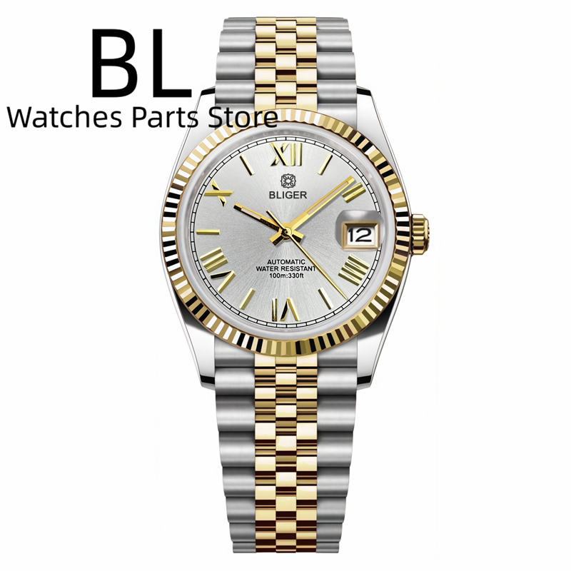 Zegarek BLIGER 36mm/39mm dwuko – Rolex Watch Datejust recenzja i cena