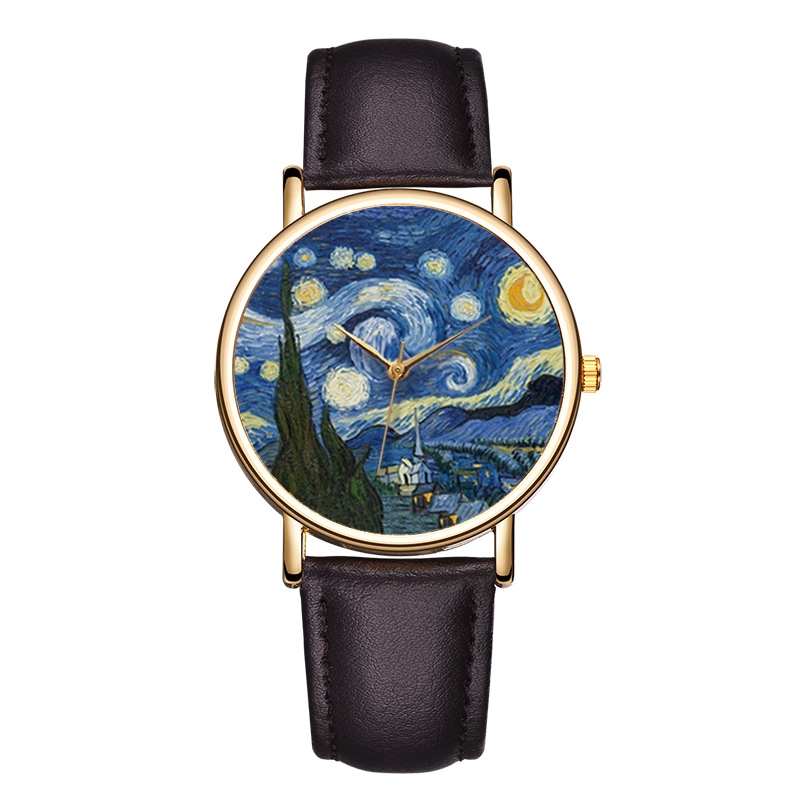 Zegarki z motywem obrazów Van  – Leather Watch Band Men recenzja i cena