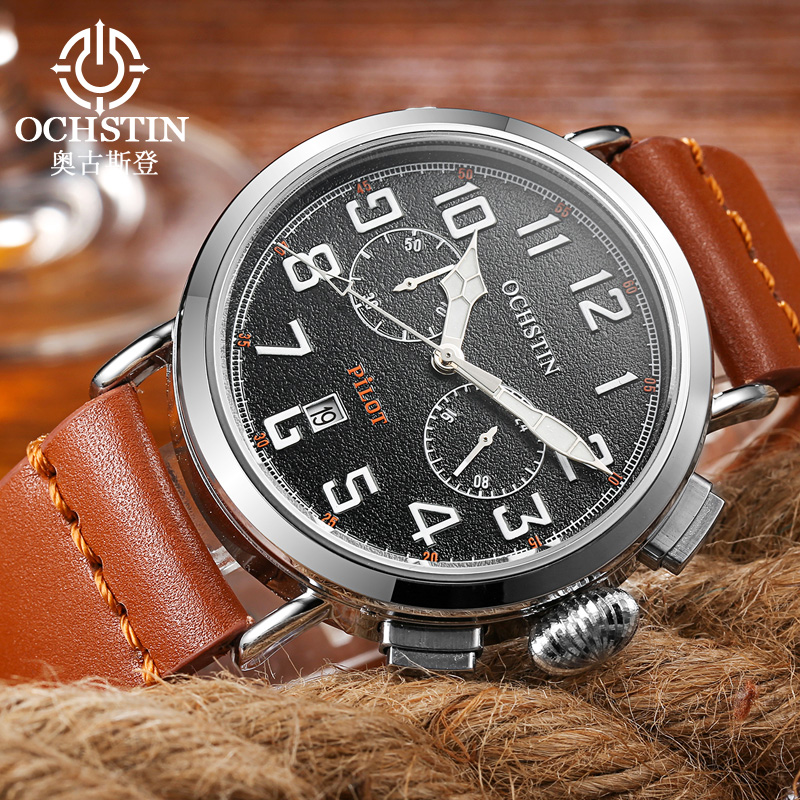 OCHSTIN Męski Zegarek Kwarcowy – Leather Watch Band Men recenzja i cena